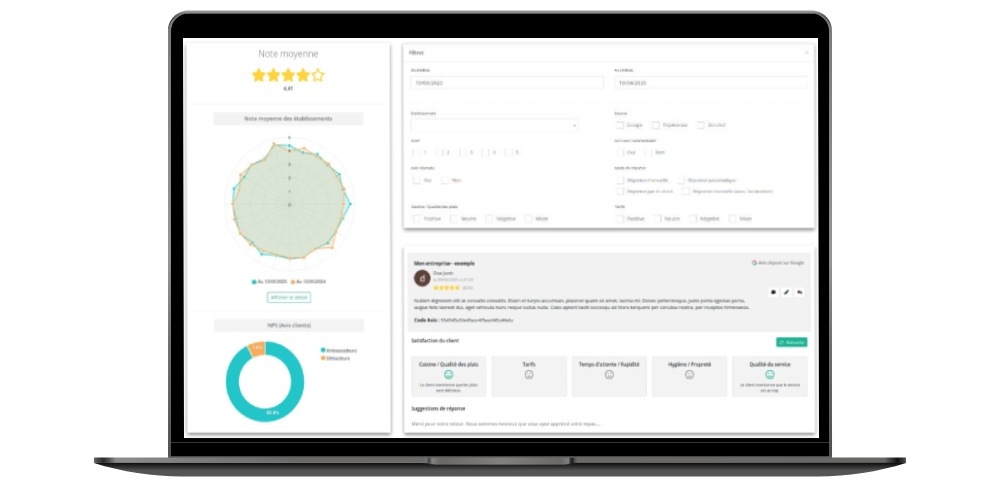 illustration des avis google